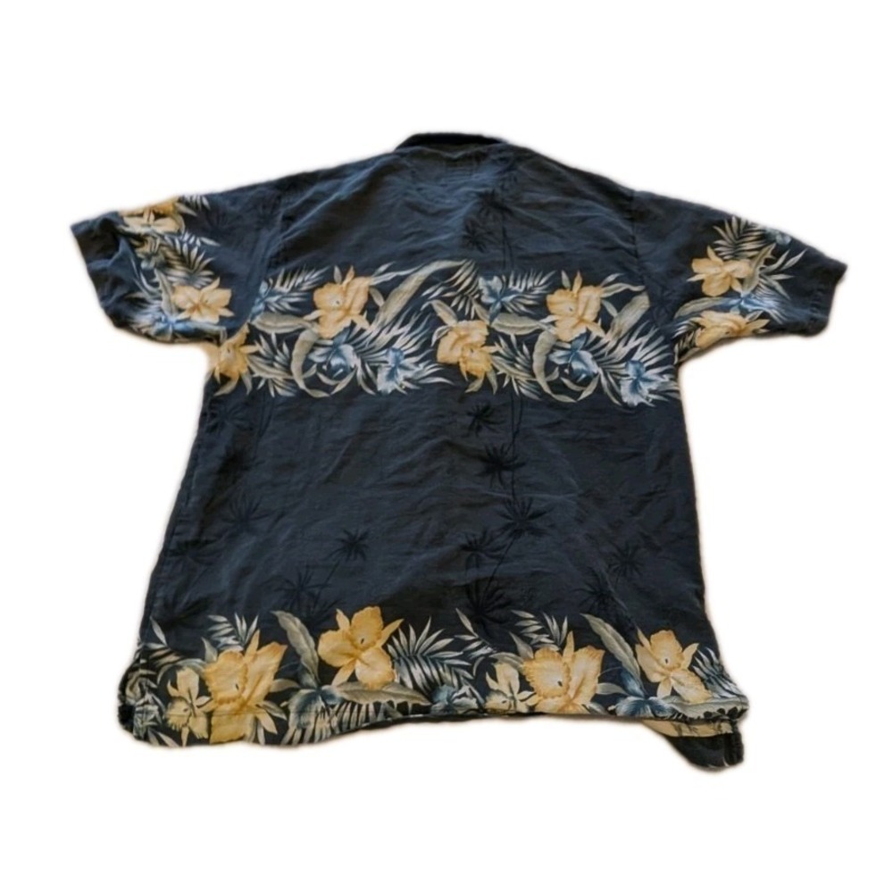Tommy Bahama Mens Medium Silk Cotton Floral Tropical Shirt - Picture 6 of 6